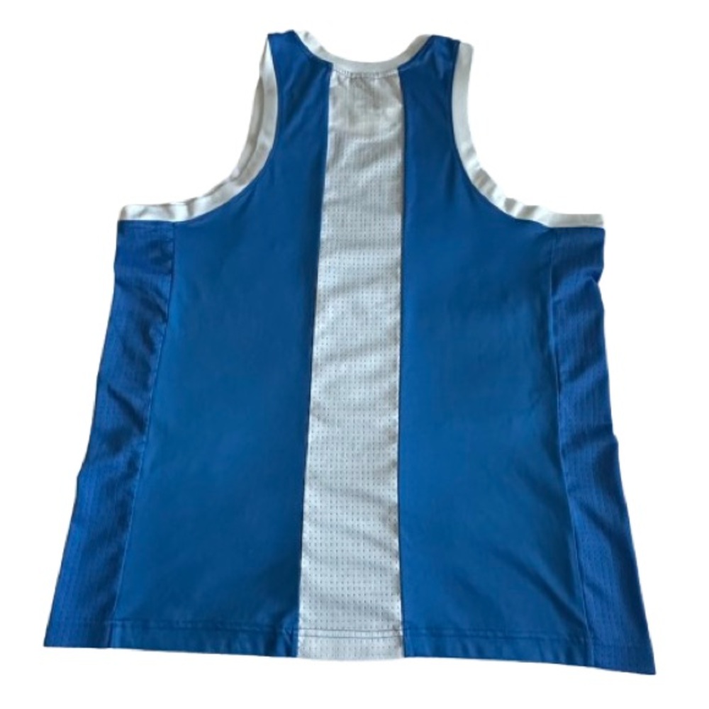 Pro Player Man's XL Blue and White Wicking Pullover Athletic Sporty Tank Top - Picture 3 of 13